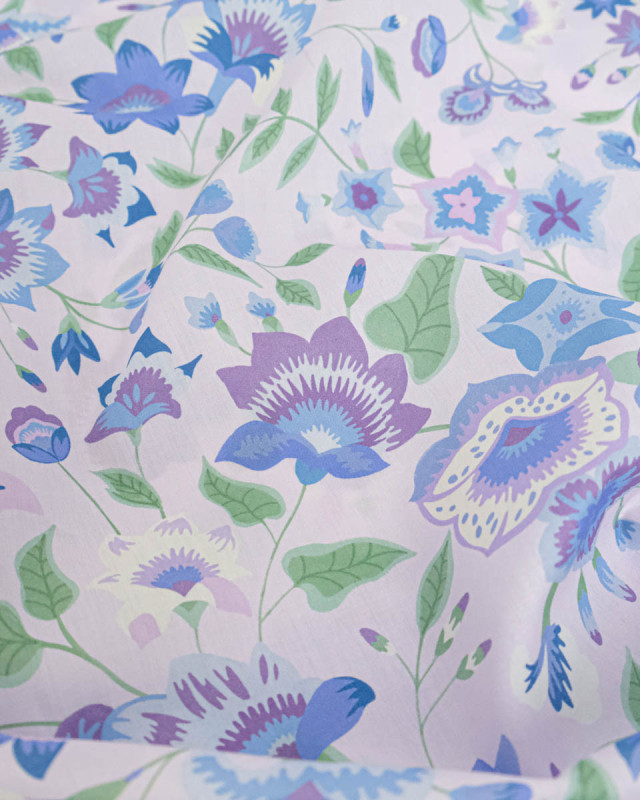 Tissu Liberty Fabrics@ Garden Melody - Carnival Corsage Mauve - Mercerine
