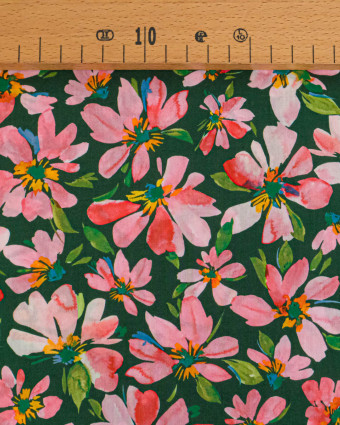 Tissu Liberty Fabrics@ Garden Melody - Watercolour Petals Rose - Mercerine
