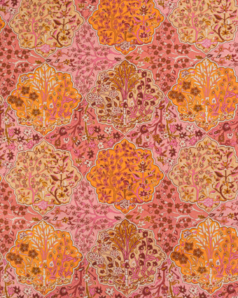 Tissu Liberty Fabrics@ Garden Melody - Aspley Tile Orange - Mercerine
