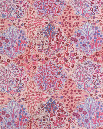 Tissu Liberty Fabrics@ Garden Melody - Aspley Tile Rose - Mercerine
