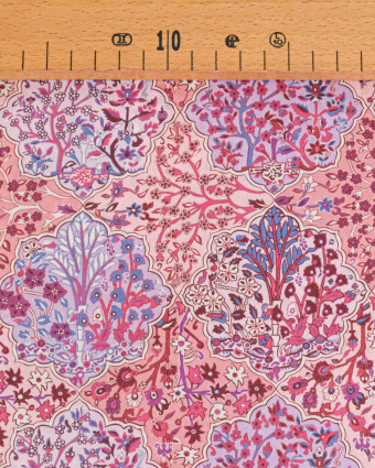 Tissu Liberty Fabrics@ Garden Melody - Aspley Tile Rose - Mercerine