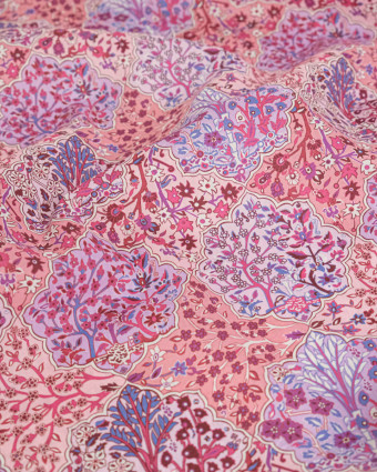 Tissu Liberty Fabrics@ Garden Melody - Aspley Tile Rose - Mercerine