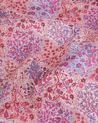 Tissu Liberty Fabrics@ Garden Melody - Aspley Tile Rose - Mercerine