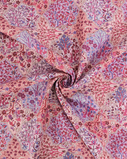 Tissu Liberty Fabrics@ Garden Melody - Aspley Tile Rose - Mercerine
