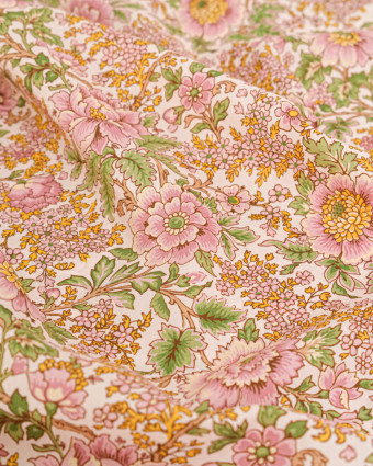 Tissu Liberty Fabrics@ Garden Melody - Vine Garden Rose - Mercerine