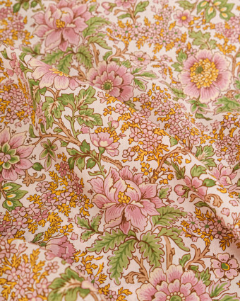 Tissu Liberty Fabrics@ Garden Melody - Vine Garden Rose - Mercerine