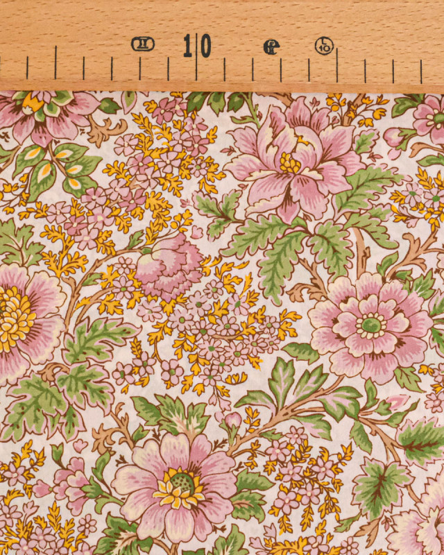 Tissu Liberty Fabrics@ Garden Melody - Vine Garden Rose - Mercerine