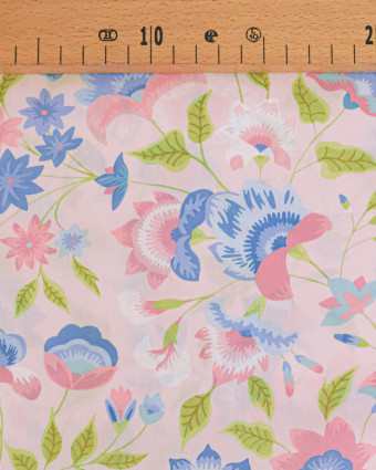 Tissu Liberty Fabrics@ Garden Melody - Carnival Corsage Rose - Mercerine