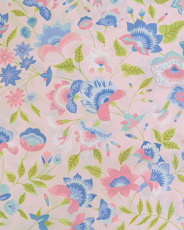 Tissu Liberty Fabrics@ Garden Melody - Carnival Corsage Rose - Mercerine