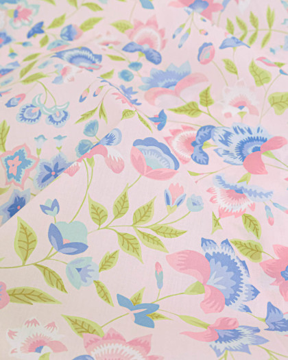 Tissu Liberty Fabrics@ Garden Melody - Carnival Corsage Rose - Mercerine