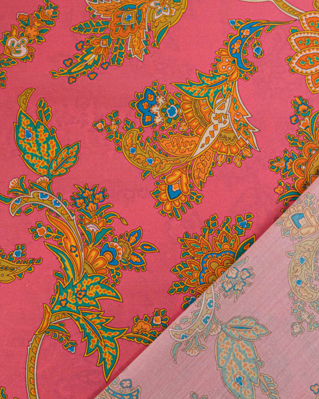 Tissu Liberty Fabrics@ Garden Melody - Kirkwall Paisley Rose - Mercerine