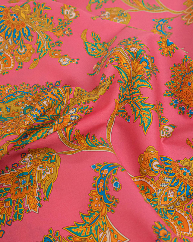 Tissu Liberty Fabrics@ Garden Melody - Kirkwall Paisley Rose - Mercerine