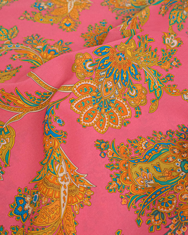 Tissu Liberty Fabrics@ Garden Melody - Kirkwall Paisley Rose - Mercerine