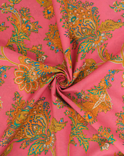 Tissu Liberty Fabrics@ Garden Melody - Kirkwall Paisley Rose - Mercerine