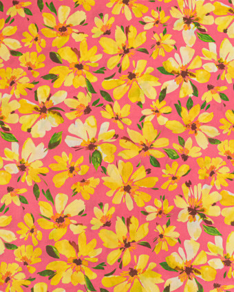 Tissu Liberty Fabrics@ Garden Melody - Watercolour Petals Jaune - Mercerine