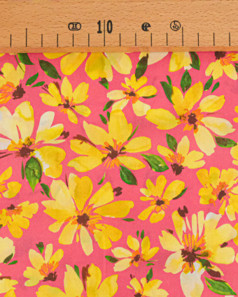 Tissu Liberty Fabrics@ Garden Melody - Watercolour Petals Jaune - Mercerine
