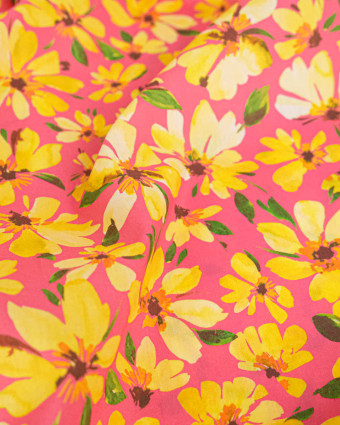 Tissu Liberty Fabrics@ Garden Melody - Watercolour Petals Jaune - Mercerine