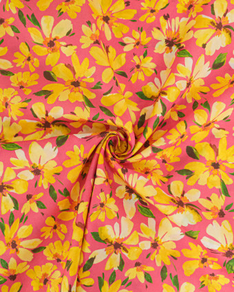 Tissu Liberty Fabrics@ Garden Melody - Watercolour Petals Jaune - Mercerine