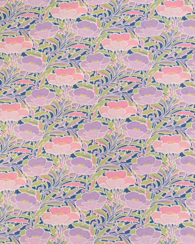 Tissu Liberty Fabrics@ Garden Melody - Poppy Canopy Rose - Mercerine