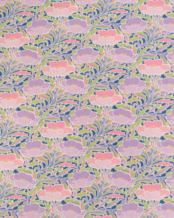 Tissu Liberty Fabrics@ Garden Melody - Poppy Canopy Rose - Mercerine
