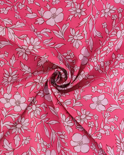 Tissu Liberty Fabrics@ Garden Melody - Callie Meadow Rose - Mercerine
