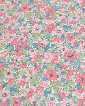 Tissu Liberty Fabrics@ Garden Melody - Dahlia Dream Rose - Mercerine