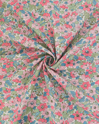 Tissu Liberty Fabrics@ Garden Melody - Dahlia Dream Rose - Mercerine