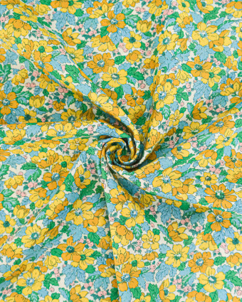 Tissu Liberty Fabrics@ Garden Melody - Dahlia Dream Jaune - Mercerine