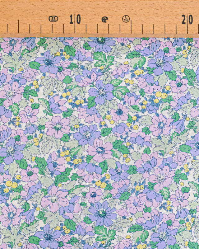 Tissu Liberty Fabrics@ Garden Melody - Dahlia Dream Lilas - Mercerine