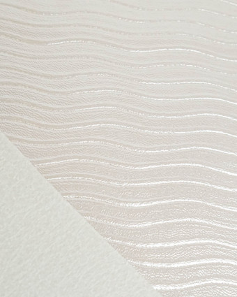 Simili Cuir Dalga Fine Rayure Crème - Mercerine