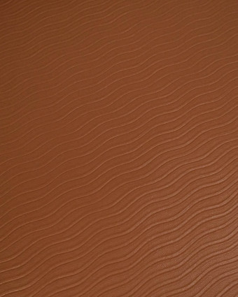 Simili Cuir Dalga Fine Rayure Tabac - Mercerine