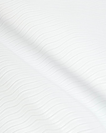 Simili Cuir Dalga Fine Rayure Blanc - Mercerine