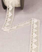 Dentelle aux Fuseaux de Puy Cœur - Ecru, Blanc