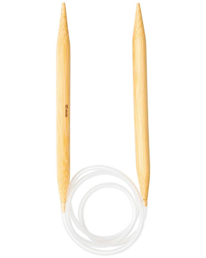 Aiguille à tricoter circulaire Bambou - 10 mm - Mercerine