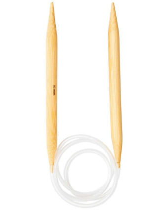 Aiguille à tricoter circulaire Bambou - 10 mm - Mercerine