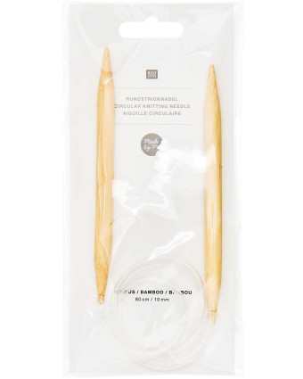 Aiguille à tricoter circulaire Bambou - 10 mm - Prym