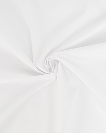 Popeline de Coton Pailletée Argent Blanc - Mercerine