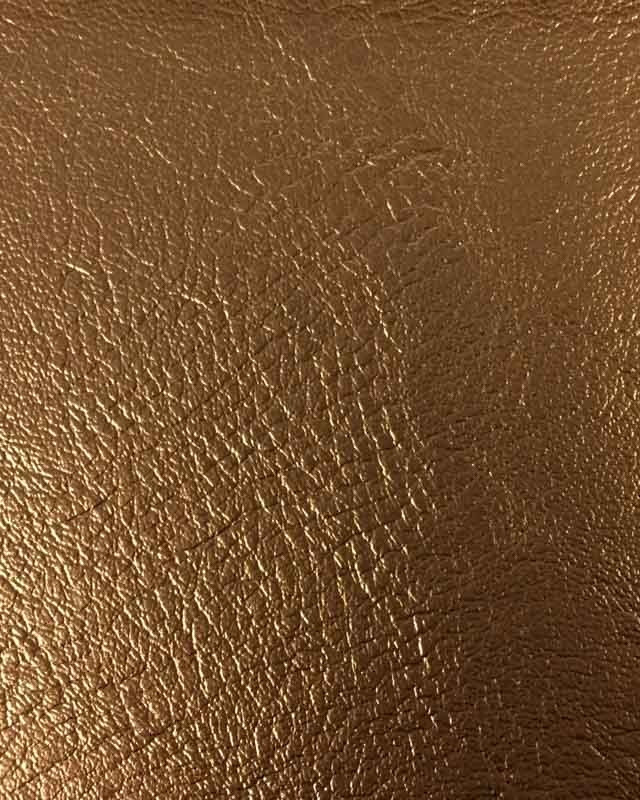 Tissu simili cuir cuivre au mètre - Mercerine