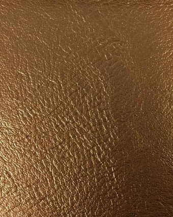 Tissu simili cuir cuivre au mètre - Mercerine
