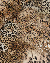 Velours Ras Léger Savane Guépard