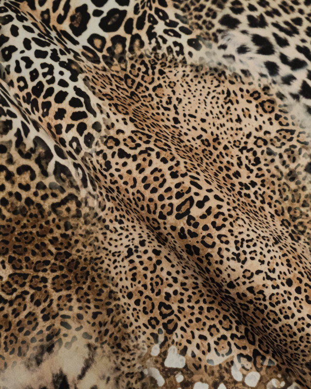 Velours Ras Léger Savane Guépard - Mercerine