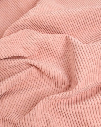 Velours Côtelé Huggy Bois de Rose - Mercerine