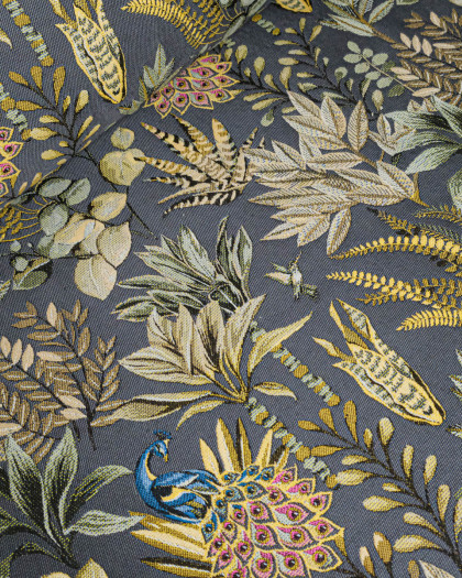 Tissu Jacquard Ameublement Tissé En France Amadeus Nuit - Mercerine