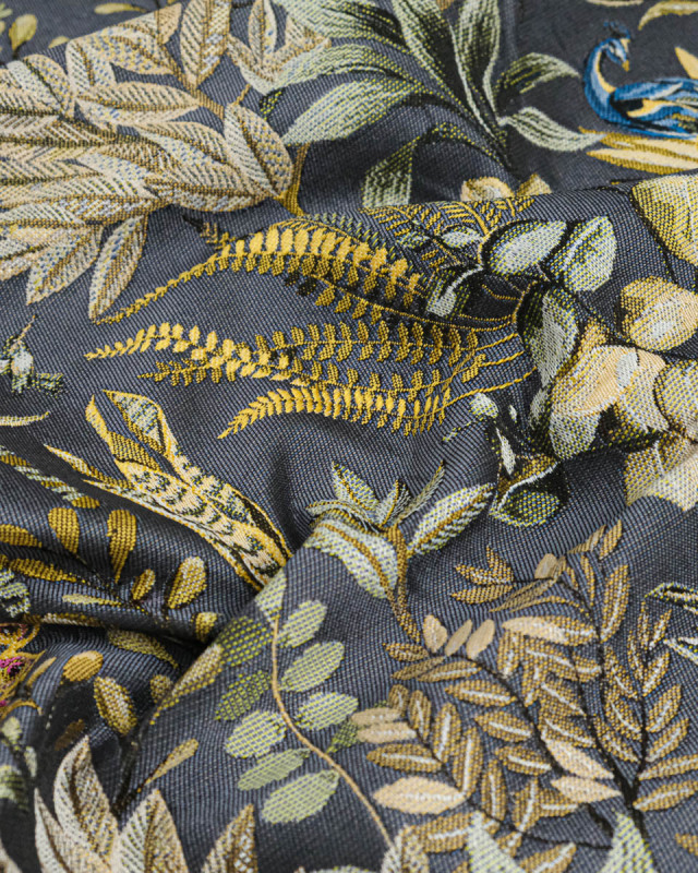 Tissu Jacquard Ameublement Tissé En France Amadeus Nuit - Mercerine