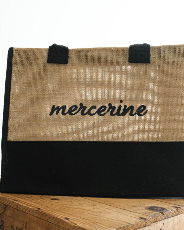 Petit Sac Cabas en Toile de Jute - Mercerine