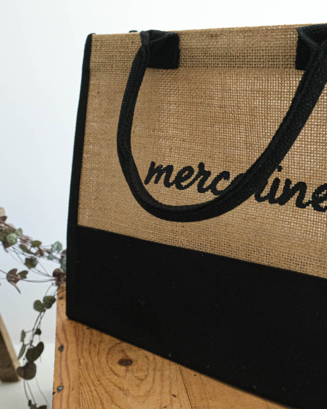 Petit Sac Cabas en Toile de Jute - Mercerine