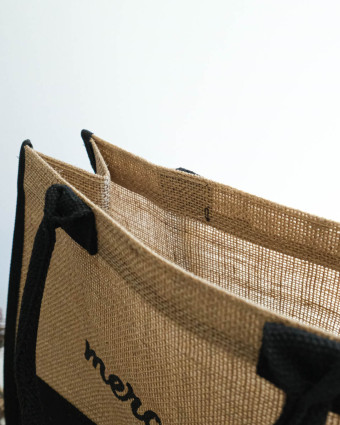 Petit Sac Cabas en Toile de Jute - Mercerine