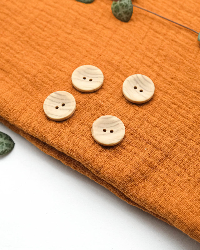 Bouton Imitation Bois Convexe - Mercerine