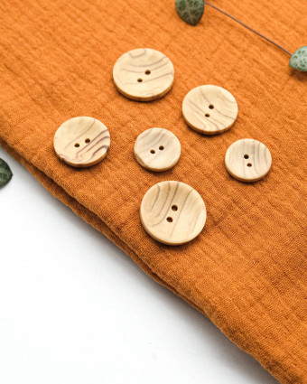 Bouton Imitation Bois Convexe - Mercerine