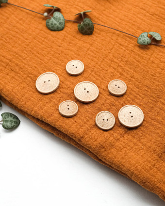 Bouton Bois Fine Bordure - Mercerine